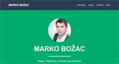 Desktop Screenshot of markobozac.com