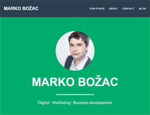 Tablet Screenshot of markobozac.com
